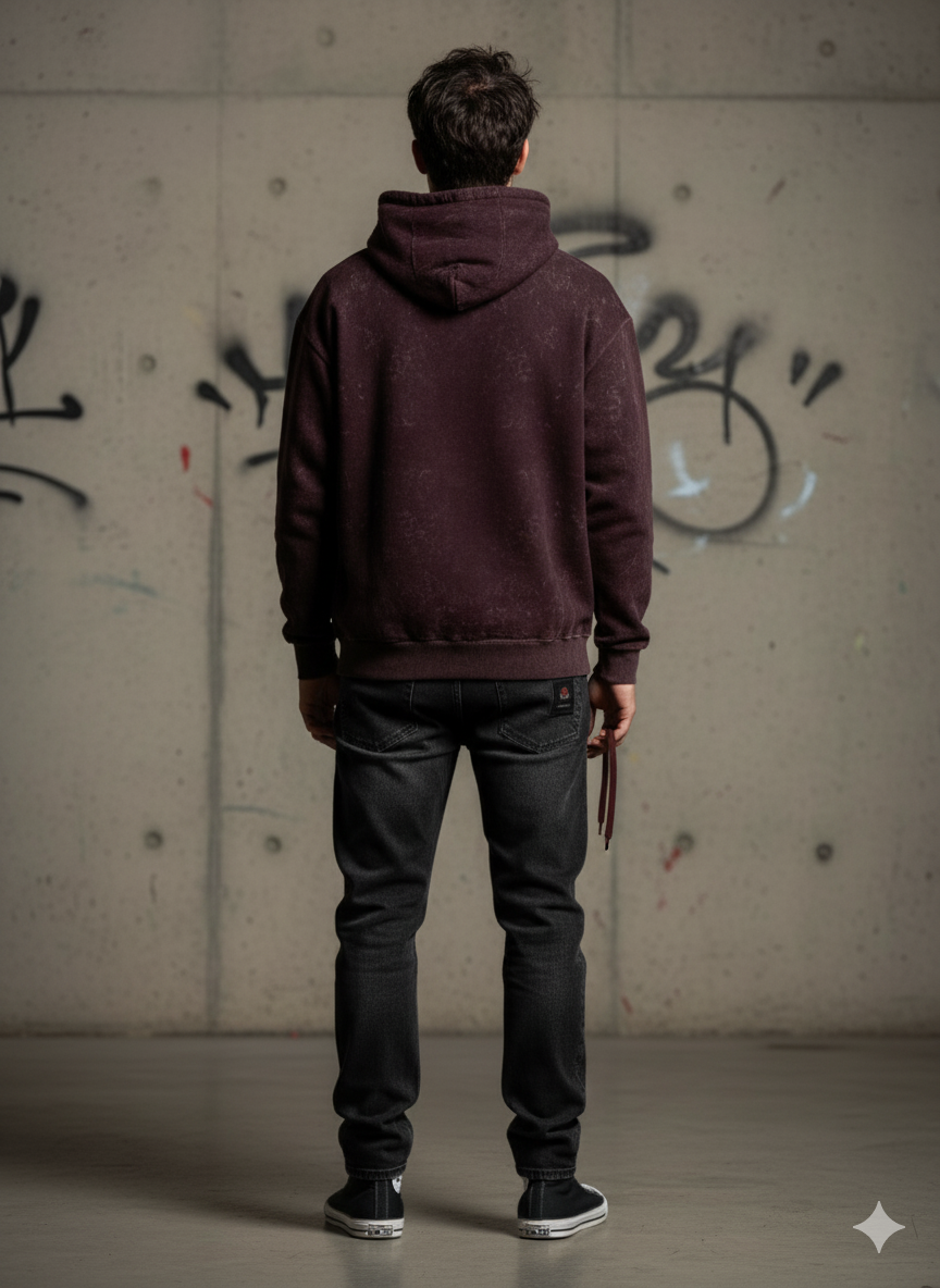 Unisex Acid Washed Hoodie