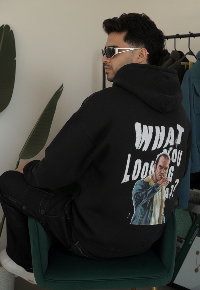 “Watch My Back” Oversized Hoodie – Limited Edition Drop